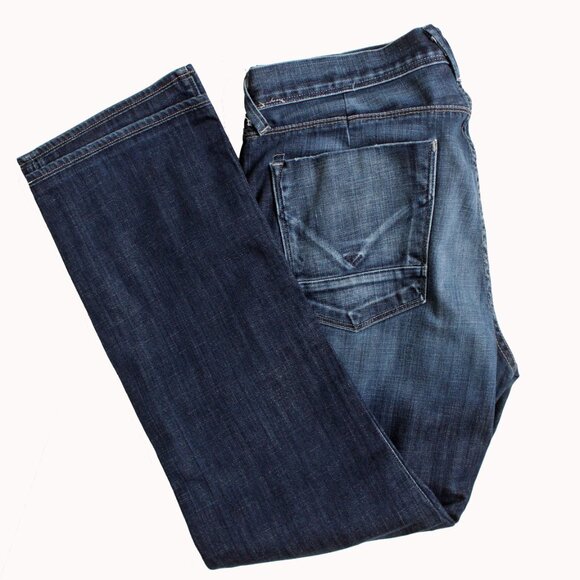 Hudson Men’s Jeans Button Fly Size 34x28 - Picture 2 of 8